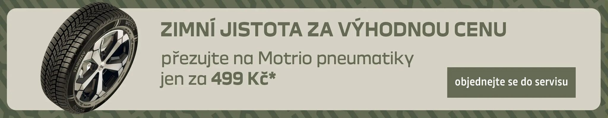 Zimní jistota za výhodnou cenu – přezujte na Motrio pneumatiky jen za 499 Kč